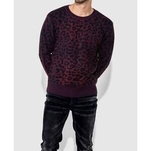 NEW MONFRERE jalen sweater in vintage leopard